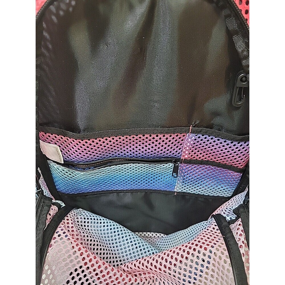 Adidas Hermosa II Mesh Pink Blue Backpack Back To School College Student *READ - Picture 9 of 13